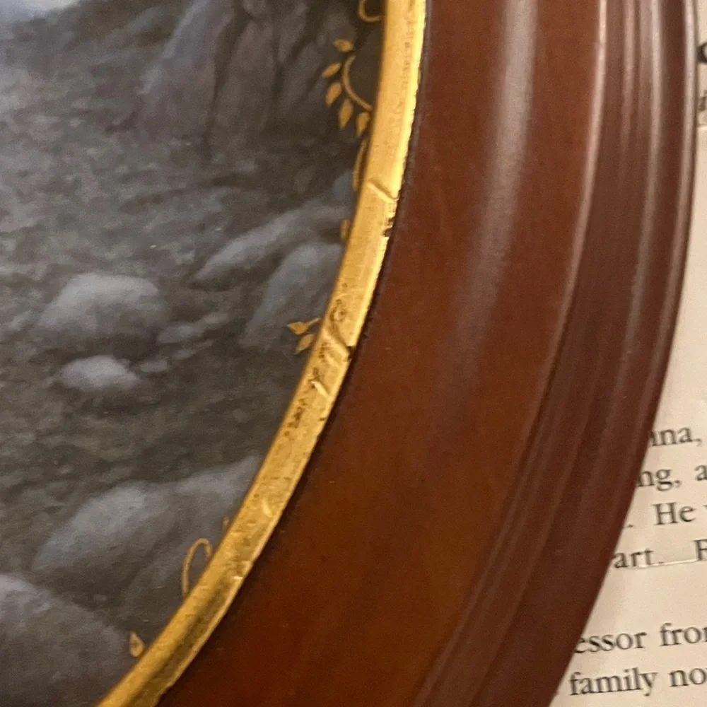 The Bradford Exchange Our Lady of Lourdes  Wall Art with Gold and Brown Frame - Picture 10 of 14